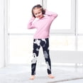 thumbnail image 5 of Girl's Legging Full-Length Colorful Print Tights For Dance Gym Everyday Wear Dancing Ghosts, 5 of 8