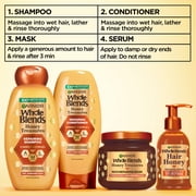 Garnier Whole Blends Honey Treasures Repairing Shampoo, For Damaged Hair, 12.5 fl oz