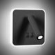 thumbnail image 1 of Aplique de pared LED Sincero moderno de 8 W con interruptor giratorio 350° negro 6000 K, 1 of 5