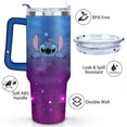 thumbnail image 3 of 40oz Cartoon Movie Stainless Steel Tumbler with Lid and Straw,Spill Proof Cartoon Travel Cup for Cartoon Lovers Double Wall Vacuum Insulated Coffee Mug with Handle Blue, 3 of 7