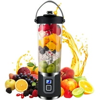 Portable Blender for Shakes and Smoothies,500mL HopePow Kitchen USB Rechargeable Shaker Juicer Blender 10 Sharp Stainless Steel Blades Cordless Personal Portable Small Blender for Smoothies,Kitchen