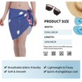 thumbnail image 5 of Women Australian Flag Sarong Coverups Chiffon Short Swimsuit Wrap Skirt Beach Bikini Tie Cover Up Wraps, 5 of 7