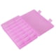 thumbnail image 2 of Jadeshay Caja Ajustable de plástico para Joyas de 24 Rejillas, organizadores Desmontables de plástico Transparente, Caja de Almacenamiento para Pendientes, contenedores divisores(Rosa), 2 of 5