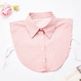 thumbnail image 3 of Fake Collar for Women White Striped Pointed Detachable Collar Decorative Accessory 1 Pc, 3 of 6
