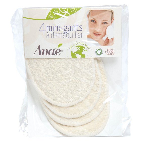 4 Washable Cotton Mini Makeup Removal Gloves
