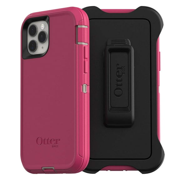Restored Otterbox DEFENDER SERIES Case & Holster for Apple iPhone 11 Pro - Lovebug Pink (Refurbished)