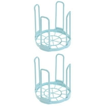 Set of 2 Sink Dish Drying Rack Bowl Organizer Blue