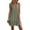 Z-Army Green, variant on MaFYtyTPR Womens Summer Dresses Plus Size Casual Pleat Solid Color V-Neck Short Sleeve Long Maxi Dress A-Gray XL