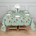thumbnail image 3 of Pioneer Flower Floral Print Pattern Square Tablecloth, Waterproof Wipeable Spillproof Washable Table Cover for Home Kitchen Party Decor, 60"x60", 3 of 6