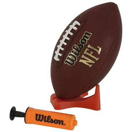 Wilson NFL Composite Leather Junior Football with Pump and