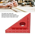 thumbnail image 4 of Ruler, 45 Degree Angle Ruler Dual Layer DIY Easy To Move Aluminum Alloy  for Architectural Drafting Design, 4 of 8