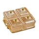 thumbnail image 5 of Caja organizadora de cuencos para servir con compartimentos y doble asa con rejilla Nordic Cookies Aureato 4 Cuencos, 5 of 9