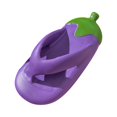 thumbnail image 5 of Eggplant Beach Slides Flip Flops Shower Slippers Anti Slip Sturdy Quick Drying Soft Thick Sole Slides Sandals for Vacations, Leisure 34 35, 5 of 8