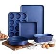 thumbnail image 1 of Granitestone Diamond Pro Blue 5 Piece Pro Series Nonstick Aluminum Bakeware Set Dishwasher Safe, 1 of 6