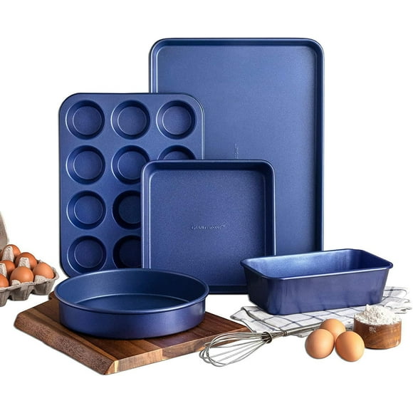 Ensemble de cuisson antiadhésif 5 morceaux Granitestone Blue