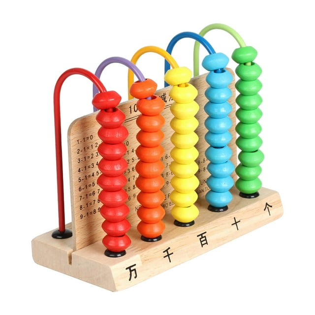 Juguete de de , juguete educativo clásico de madera para , aprender matemáticas, agregar restar para bebés, , , 5 varillas B Sunnimix Contar ábaco juguetes