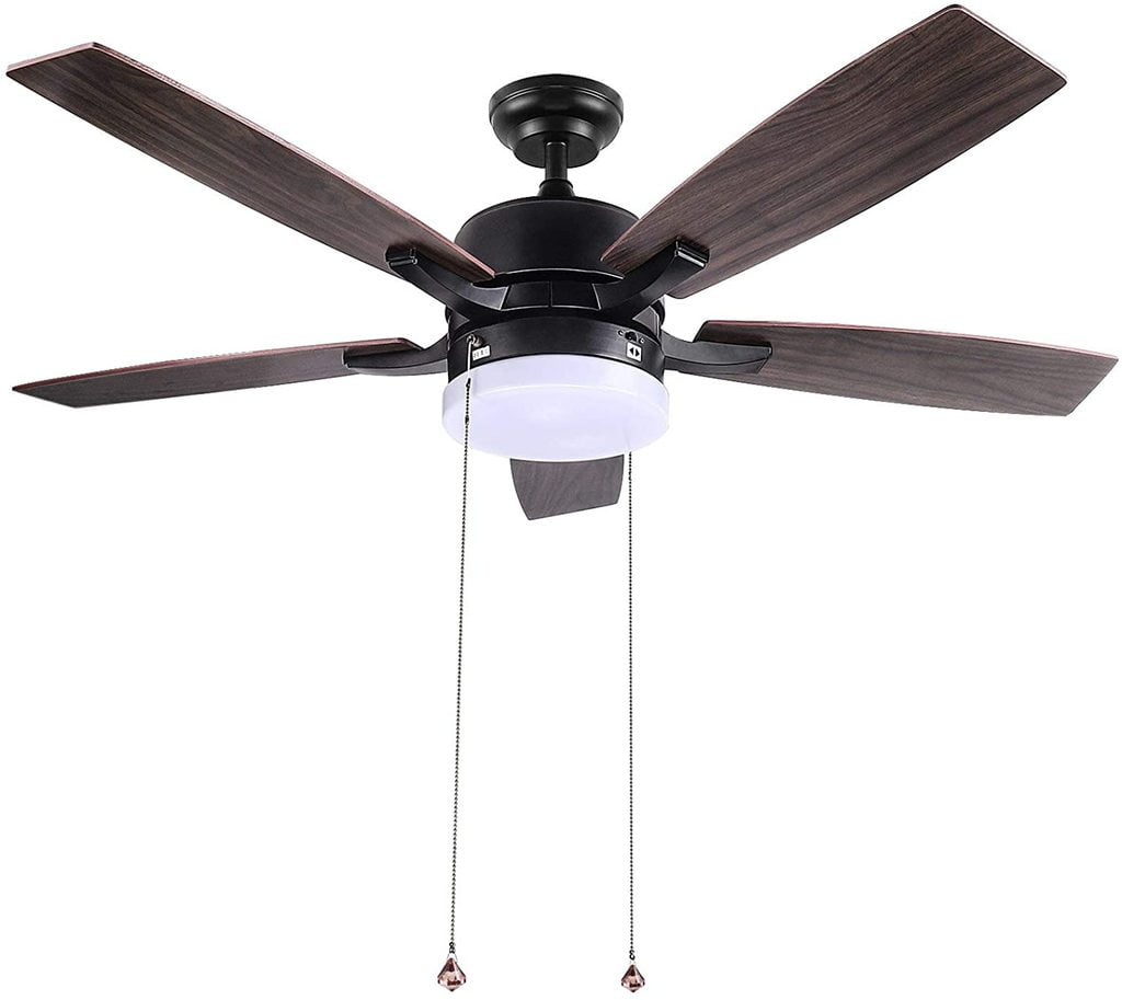 42 inch 52 Natural Solid Wood 5 Blades Fans Bronze Ceiling Electric