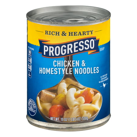 Progresso™ Rich & Hearty Chicken & Homestyle Noodles Soup 19 oz Can, 19 ...