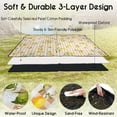 thumbnail image 2 of Picnic Blankets Waterproof Foldable Extra Large,80"x 60" Outdoor Beach Blanket Waterproof Sandproof,3-Layer Lightweight Handy Mat Tote Picnic Camping Rugs for Outside Your Rv(Lemon Checkered), 2 of 6