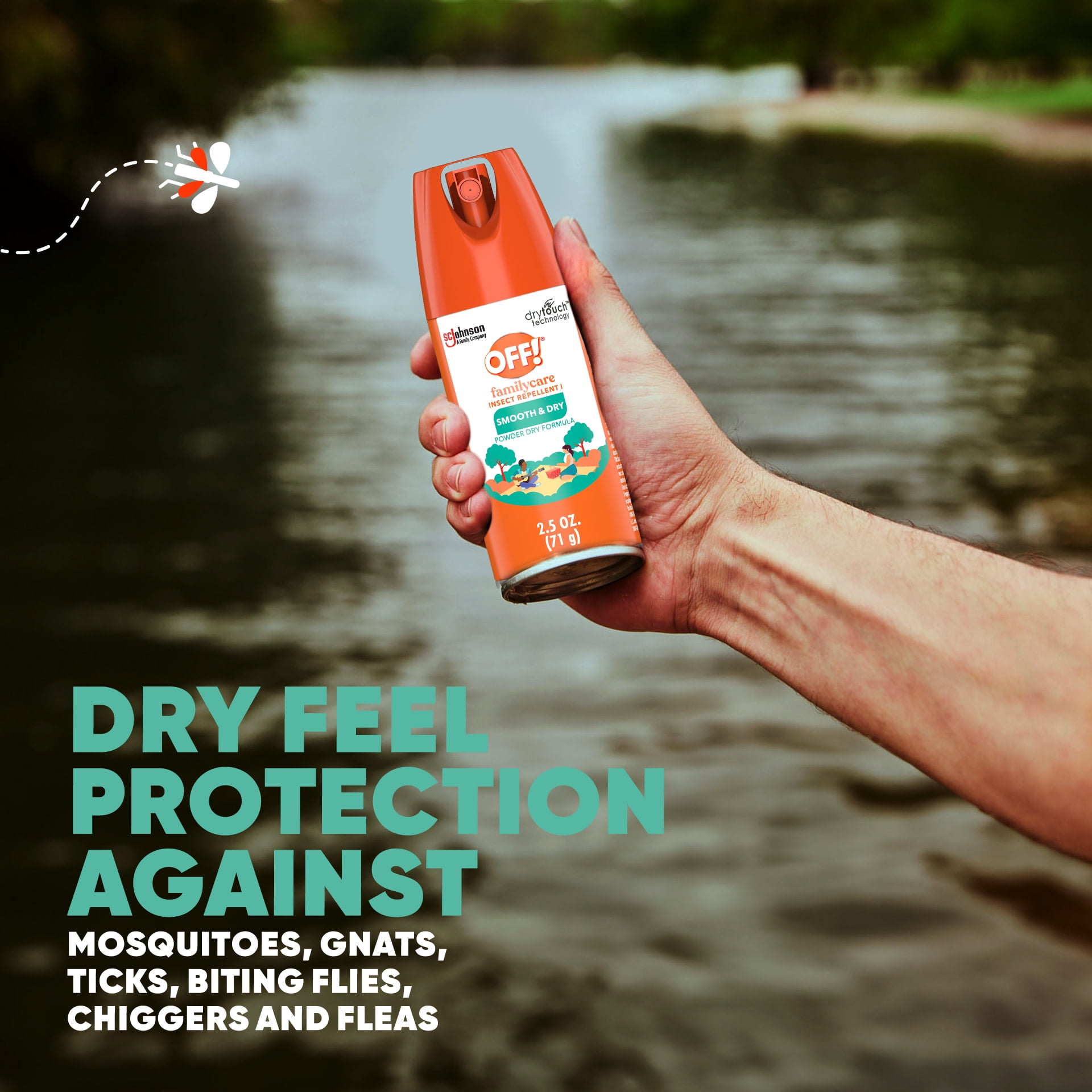 OFF! FamilyCare Insect Repellent I, Smooth & Dry, 2.5 Fluid Ounces, 1 count
