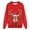 Red, variant on JIKNTTR Dad Christmas Sweatshirt Men Christmas Parent Child Wear Printed Long Sleeve Crewneck Sweatshirt Top Casual Versatile Pullover Sweatshirt for Holiday Party