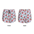 thumbnail image 3 of KLL Strawberries Pattern Shorts Women,Athletic Shorts High Waisted Running Shorts Pocket Sporty Short Gym Elastic Workout Shorts-XX-Large, 3 of 7