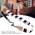 thumbnail image 4 of Adjustable Cotton Ukulele Strap Non Drilling Double Hook Shoulder Strap For Ukulele, Guitar, Bass, And Other String Instruments, 4 of 8