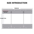 thumbnail image 2 of TOPCHANCES Clear Vinyl Curtains with Zipper Entry, Heavy Duty Waterproof PVC Clear Tarp with Grommets, Outdoor Clear Panel Curtain for Porch, Pergola, Gazebo, Patio, Enclosure (8'H x 10'W, Black), 2 of 16