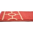 thumbnail image 4 of Custom Size Cut to Size Stair Treads Chain Border Red Customize Slip Resistant Latex Backing Low Profile Stair Tread Set Of 13 (Red 9.5in x 31 in), 4 of 7