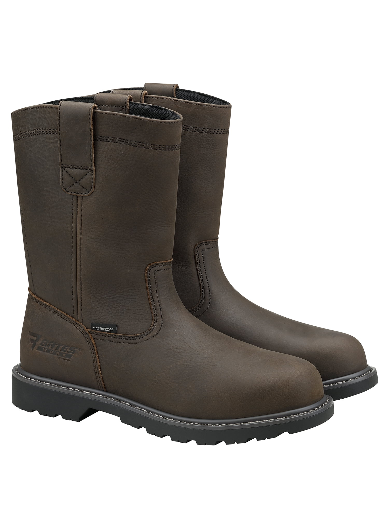 Bates Work by Wolverine Men's Barnes Waterproof Steel Pull-On Toe Work Boot