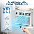 thumbnail image 3 of 12,000 BTU 3-in-1 Window Air Conditioner, Cools Up to 550 Sq. Ft, Quiet & Energy Saving, Remote Control, 4 Fan Speeds, 24H Timer & Sleep Mode, 3 of 8