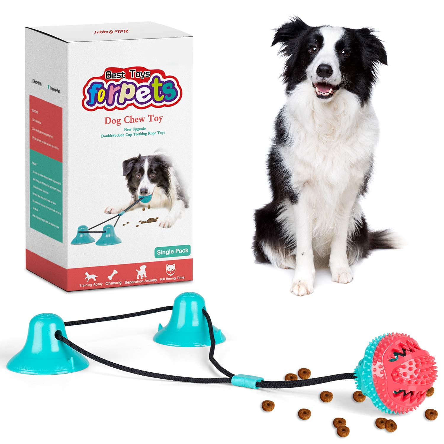 dog toy with suction cup