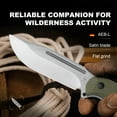 thumbnail image 4 of Kizer Fixed Blade Knife Ursa Major, AEB-L Steel Olive Green G10 Handle Pocket Tactical Knives, 1082A2, 4 of 11
