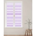 thumbnail image 2 of Window Privacy Film Purple Stripe Stained Glass Window Film Decorative Sun Block Window Cover Abstract Art Modern Vertical Striped Window Clings Static Adhesive Sticker for Bathroom 29.5"x118", 2 of 7