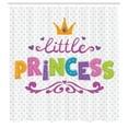 thumbnail image 3 of Ambesonne Feminine Shower Curtain, Little Cartoon Words, 69"Wx84"L, Fuchsia Green, 3 of 5