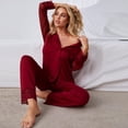 thumbnail image 4 of KIHOUT Pyjamas pour Femmes Mode Dentelle Sexy Confortables Pyjamas et Service à Domicile Ensemble Deux Pièces, 4 of 5