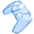 thumbnail image 2 of Reemplazo ultrafino de la cubierta protectora de la manija de la caja del controlador de juegos de PC para Playstation 5 PS5, azul claro Advancent EL000573-03B, 2 of 2