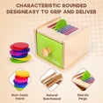 thumbnail image 4 of Cajonera Montessori Toys Richtim de madera con clasificación de colores, de 1 a 3 unidades, 4 of 7