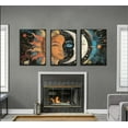 thumbnail image 2 of Sun and Moon Celestial Canvas Wall Art Vintage Tarot Astrology Pictures Wall Decor Gothic Mystic Face and Star Poster Abstract Dark Space Painting Print Artwork for Living（Only canvas）, 2 of 5