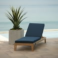 thumbnail image 2 of ARDEN Foam Outdoor Double Welted Chaise Lounge Cushion, 21 x 72, made with ProFoam, Rain-proof, Fade Resistant, Classic Navy Woven Solid, 2 of 9
