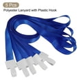 thumbnail image 3 of Uxcell Flat Neck Lanyards with Hook for ID Card Name Tag Badge Holders Blue 5Pack, 3 of 6
