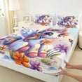 thumbnail image 3 of Feelyou Magic Unicorn Teens Full Size Sheets, Kawaii Dreamy Animal Bed Sheets, Rustic Groovy Floral Sheet Sets, Luxury Bedroom Decor, 4pcs, 3 of 7