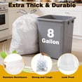 thumbnail image 4 of 8 Gallon Trash Bags with Drawstring, 30 Liter Garbage Can Liners, Leak-Proof Bathroom Trash Bags for Waste Baskets, Office & Bedroom Trash Cans, 100 Count, 4 of 6