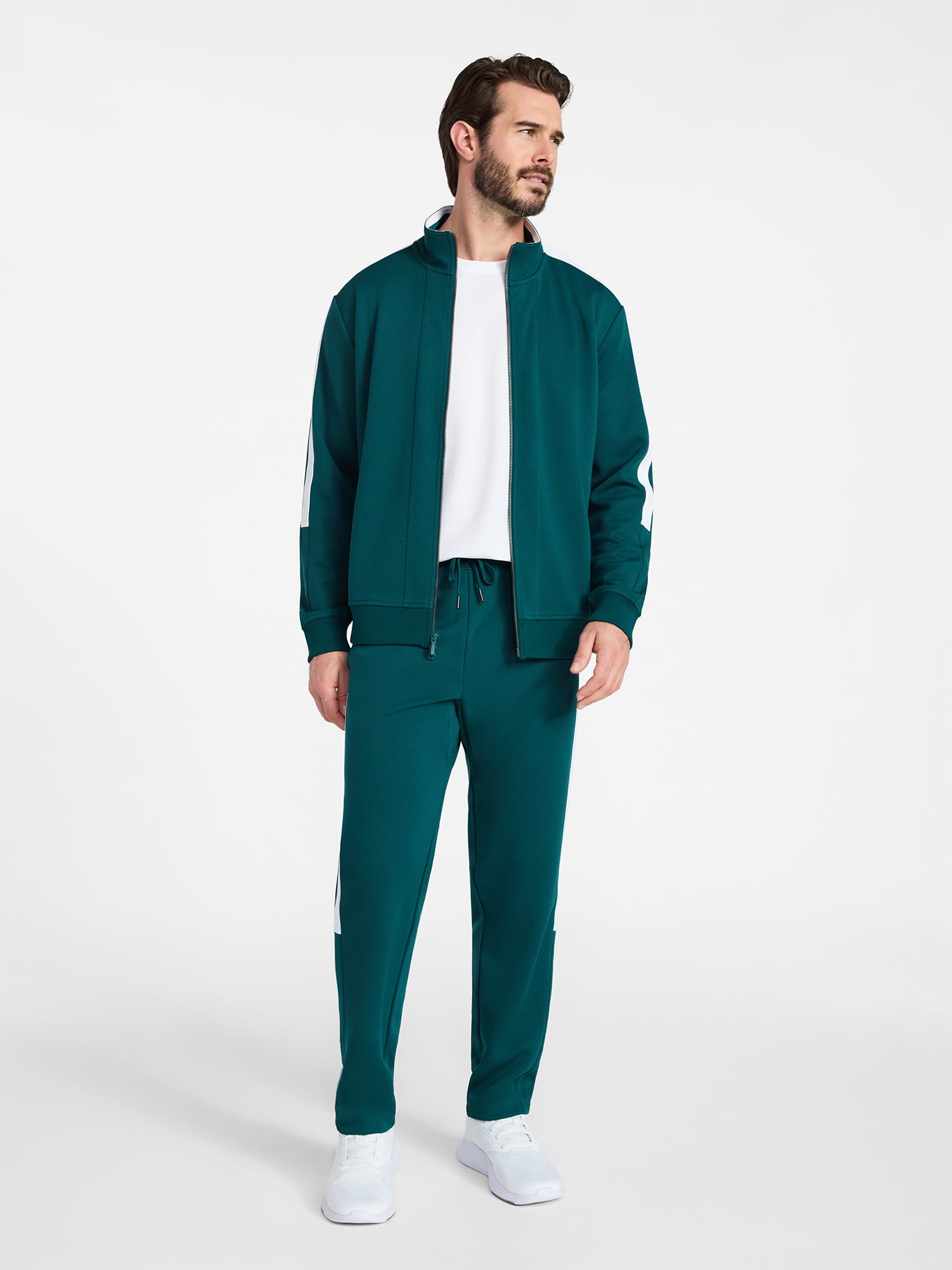 Athletic Works Men's & Big Men's Tricot Track Jacket, Sizes S-5XL