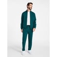 thumbnail image 3 of Athletic Works Men's & Big Men's Tricot Track Jacket, Sizes S-5XL, 3 of 6