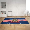 thumbnail image 2 of Happy Father's Day Honoring Veterans Cavalier King Charles Spaniel in Army Uniform Indoor Rug Dog Lover Gifts Carpet Living Bed Room Sofa Home Decor - 13007, 2 of 5