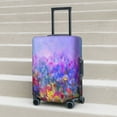 thumbnail image 4 of Cauagu Colorful Purple Cosmos Flower Print Travel Luggage Cover,Travel Dust-proof Suitcase Cover Softside Suitcase Protector for 18-32inch,Not Included Suitcase, 4 of 8
