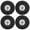 Silver, variant on 1.9in Width 10 Holes RC Rubber Wheel Tires Set for SCX10 1/10 RC Car Silver, 4.7in / 120mm Diameter, 4 Pieces