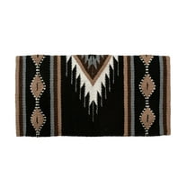 Mustang  Del Rio Saddle Blanket Black/Tan 36X34