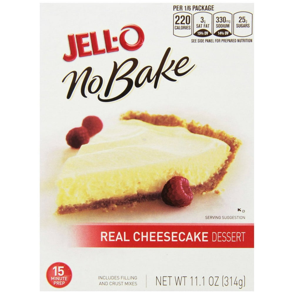 6 PACKS : Jell-O No-Bake Real Cheesecake Dessert, 11.1-Ounce Boxes ...